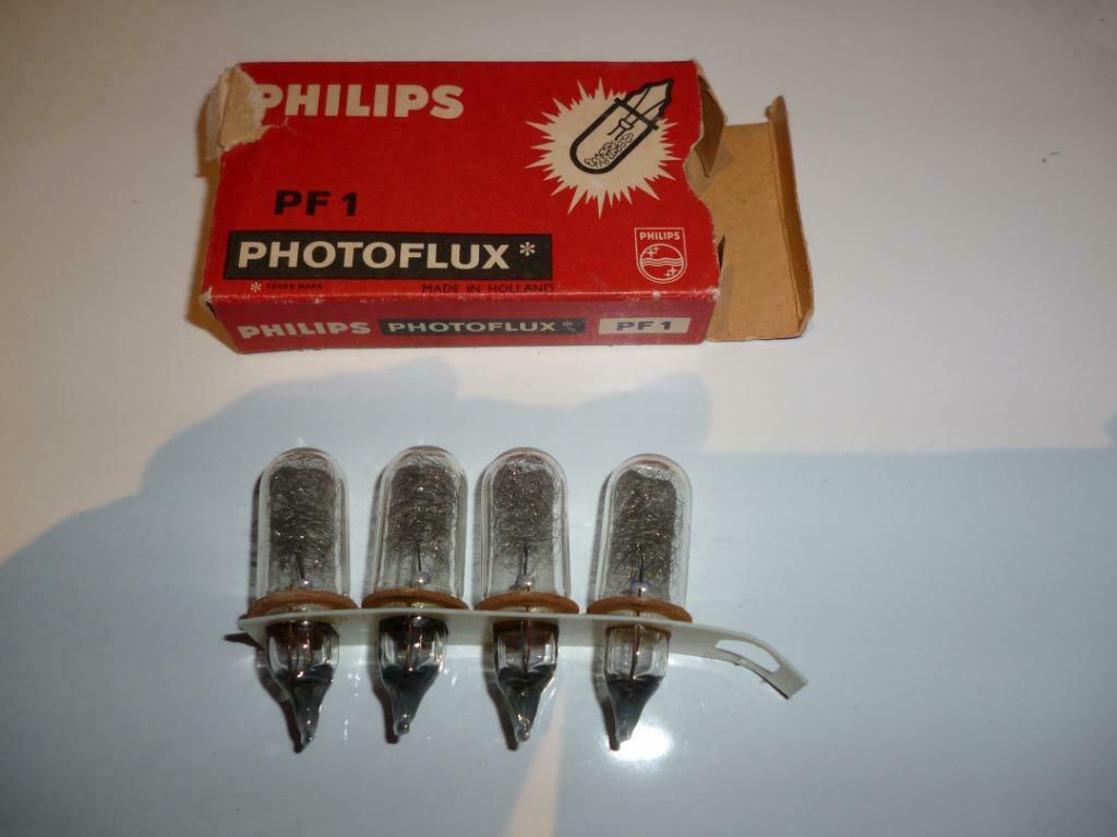 Vintage sixties PHILIPS lampen Photoflux PF1 camera flash, Ophalen, Nieuw