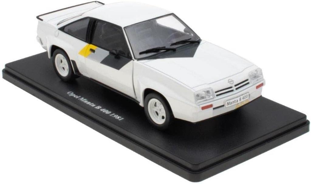 1:24 Hachette Opel Collection Manta B 400 Rally 1981 wit, Ophalen of Verzenden, Zo goed als nieuw, Auto