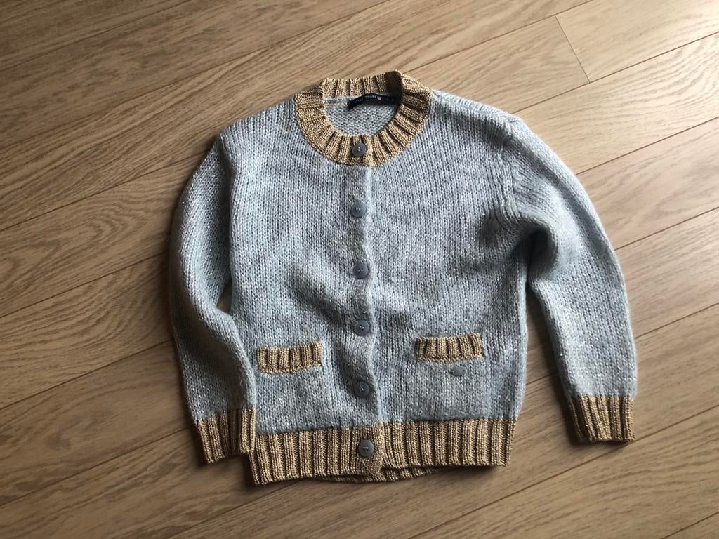 Lichtblauwe gilet River Woods, Kinderen en Baby's, Kinderkleding | Maat 128, Gebruikt, River Woods, Trui of Vest, Verzenden
