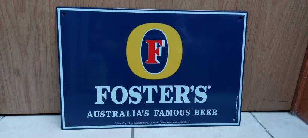 Plaque émaillée Foster's Australians Famous Beer, Enlèvement ou Envoi, Neuf, Panneau publicitaire
