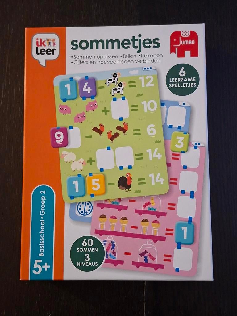 Sommetjes - jumbo - spelenderwijs leren rekenen 5/6 jaar, Kinderen en Baby's, Ophalen of Verzenden, Rekenen
