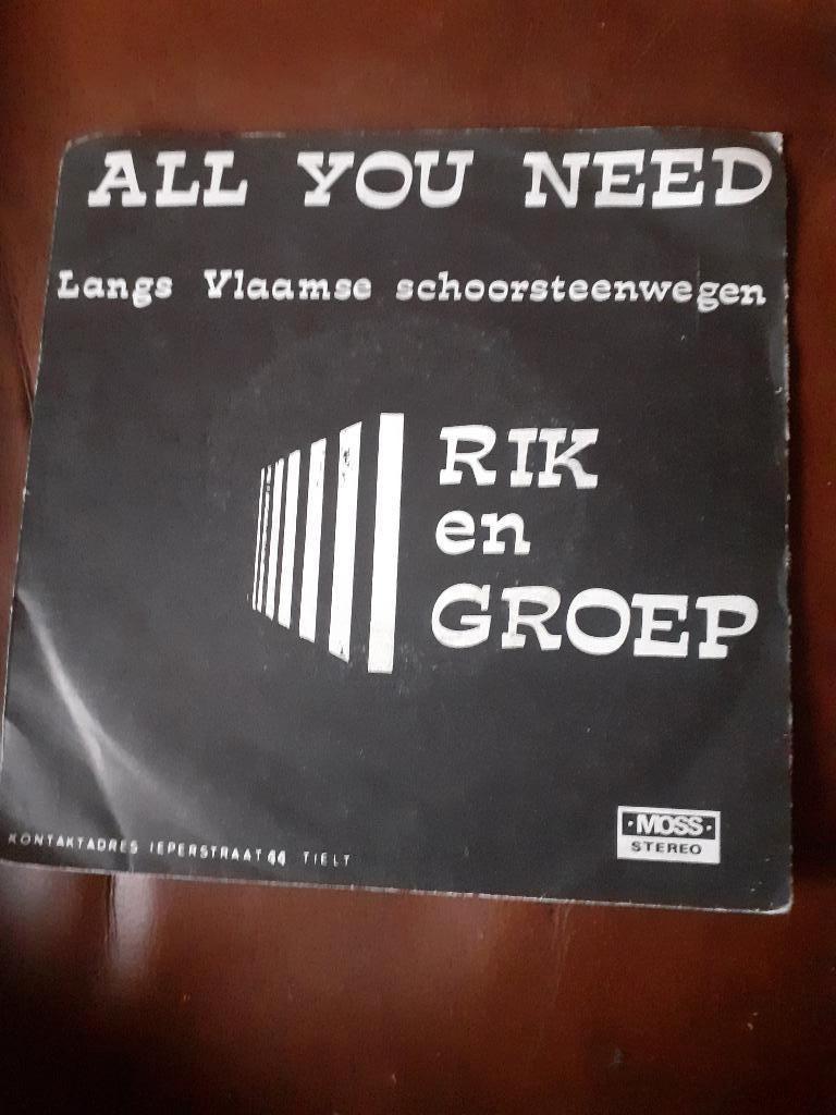 45T Rik en Groep : All you need (Belpop), Ophalen of Verzenden