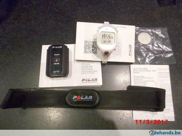 sporthorloge polar rcx3 hartslag + gps + datalink - wit, Ophalen of Verzenden, Gebruikt