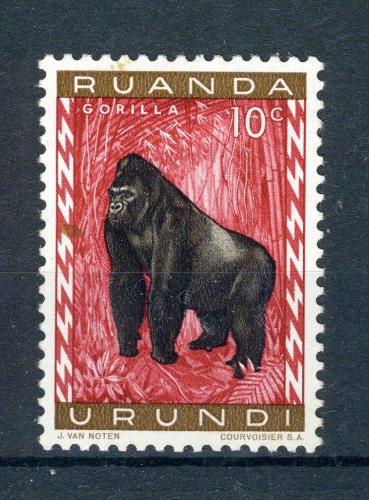 RUANDA URUNDI 205 MH 1959 - Beschermde dieren uit Ruanda, Postzegels en Munten, Ophalen of Verzenden, Postfris, Spoor van plakker
