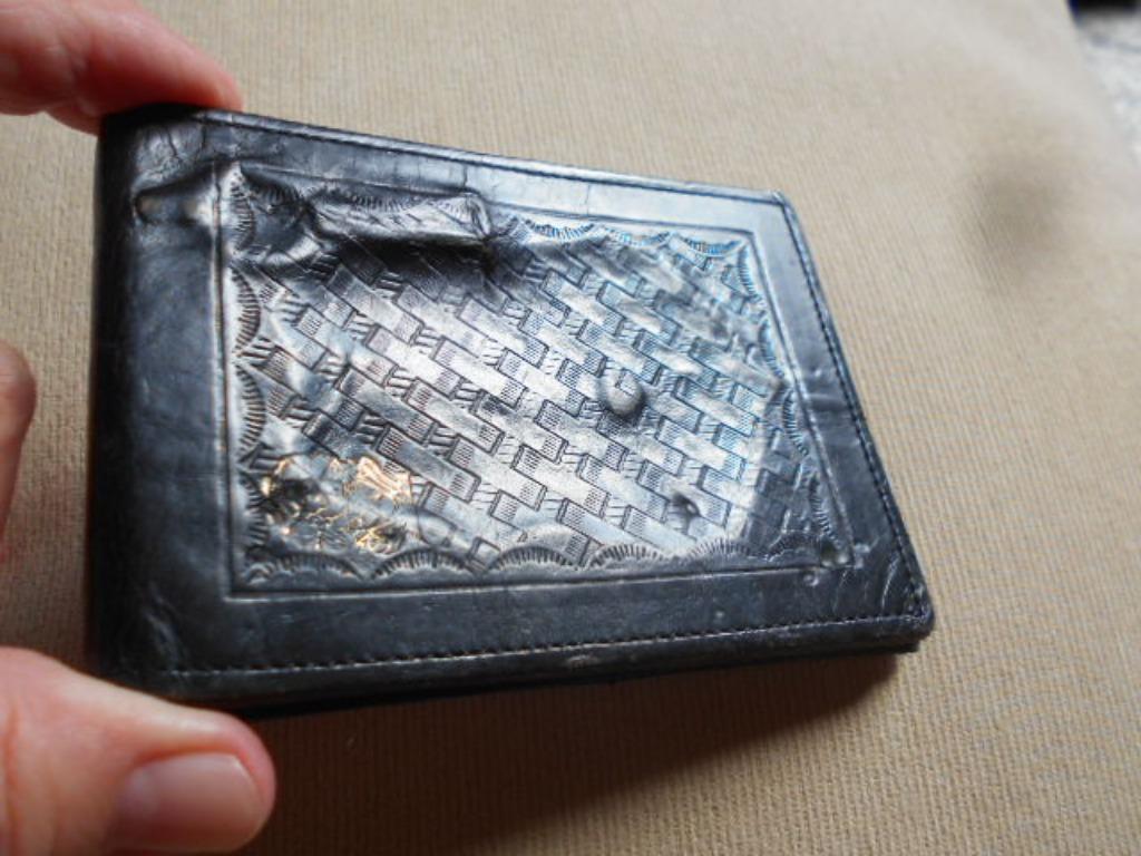 porte-badge en cuir de la police américaine #1, Collections, Enlèvement ou Envoi, Autres, Autres types