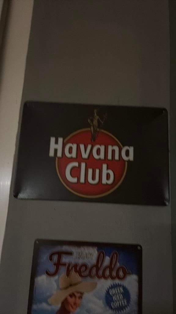 Reclame bord metaal havana club, Verzamelen, Ophalen, Reclamebord