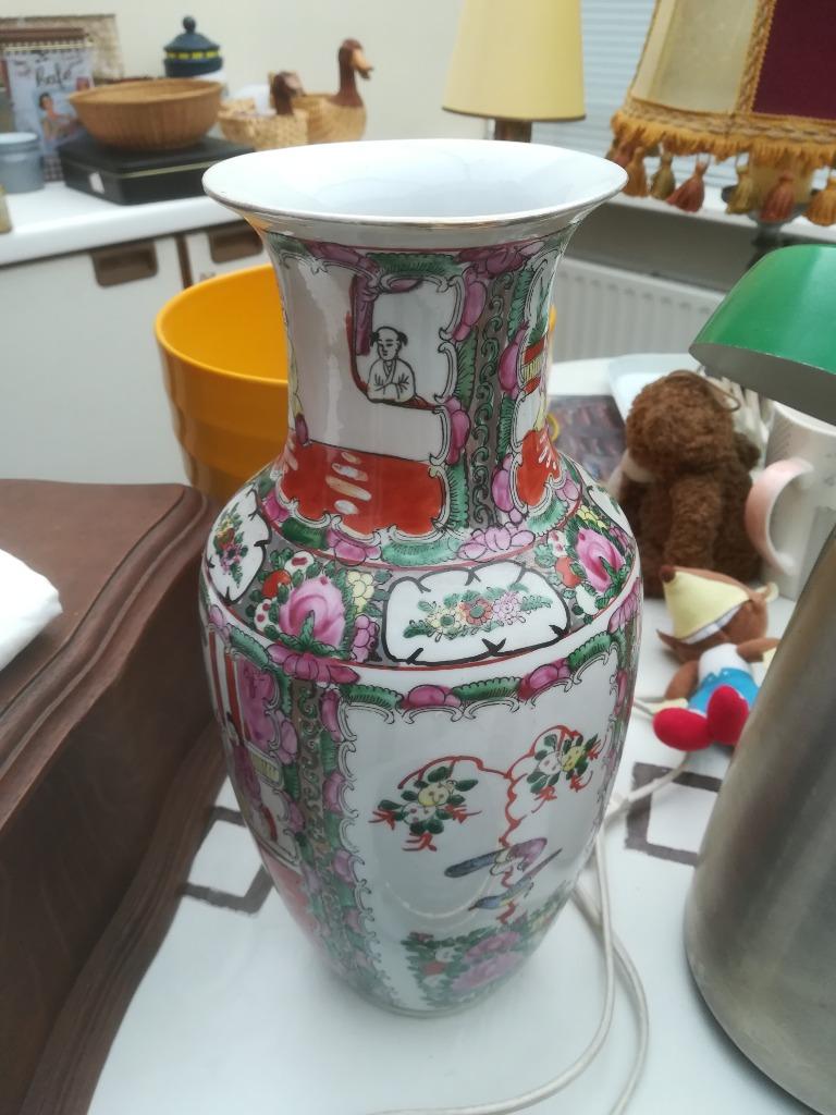 vase chinois, Maison & Meubles, Enlèvement, Comme neuf, Moins de 50 cm