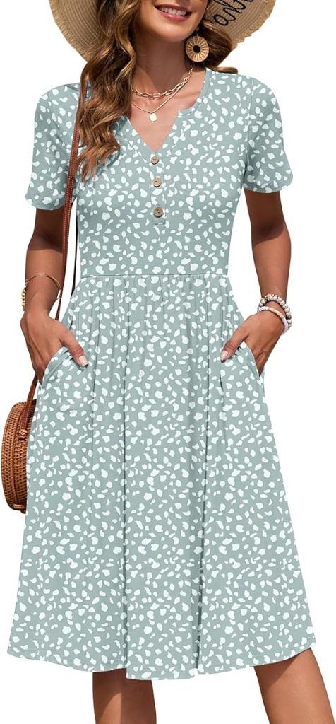 Robe d'été pour femme | manches courtes | Nouveau, Neuf, -, Autres couleurs, -