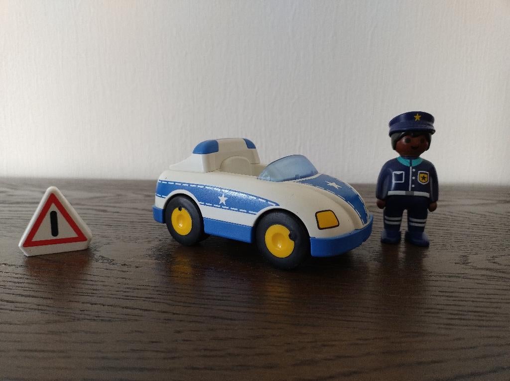 Playmobil 1.2.3 politiewagen met agent, Ophalen, Gebruikt, Ontdekken