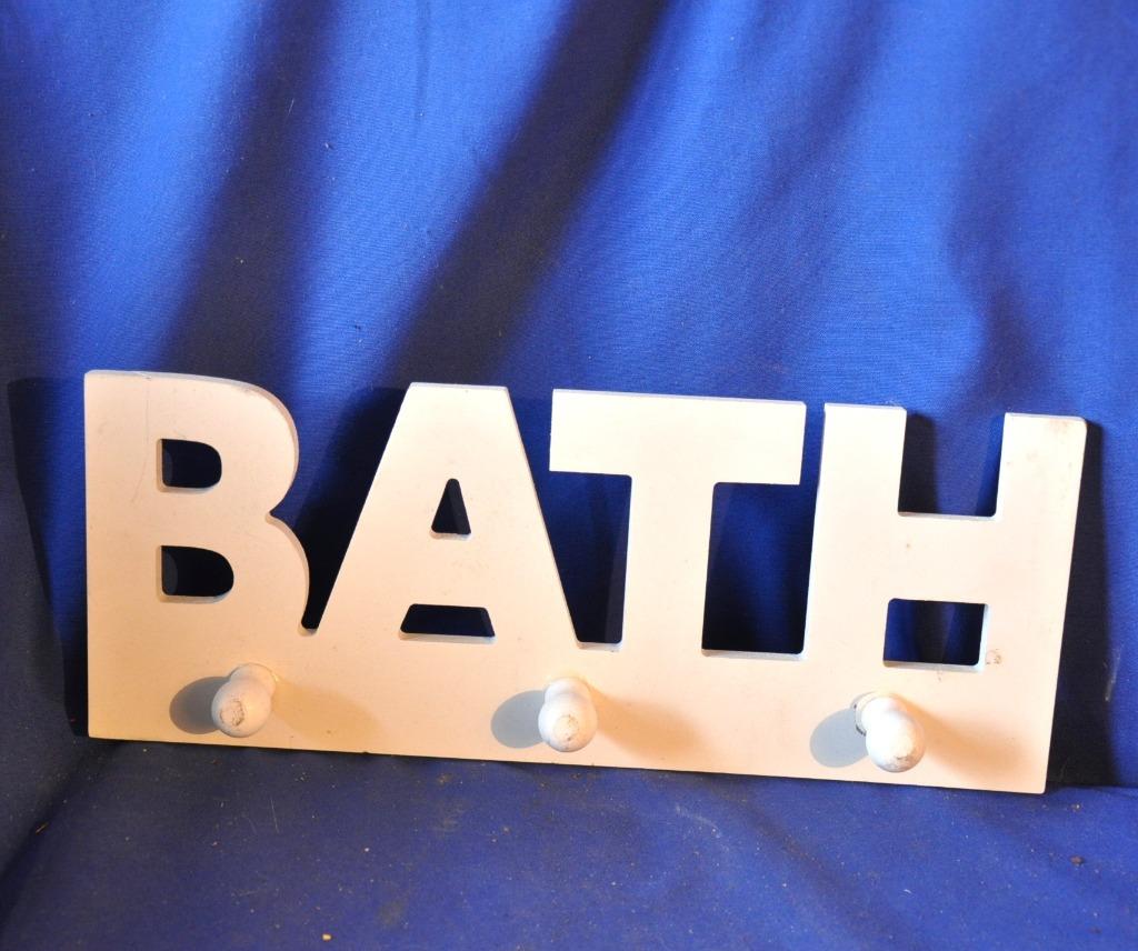 porte manteau pour salle de bain, Enlèvement ou Envoi, Comme neuf, Bois, Portemanteau mural
