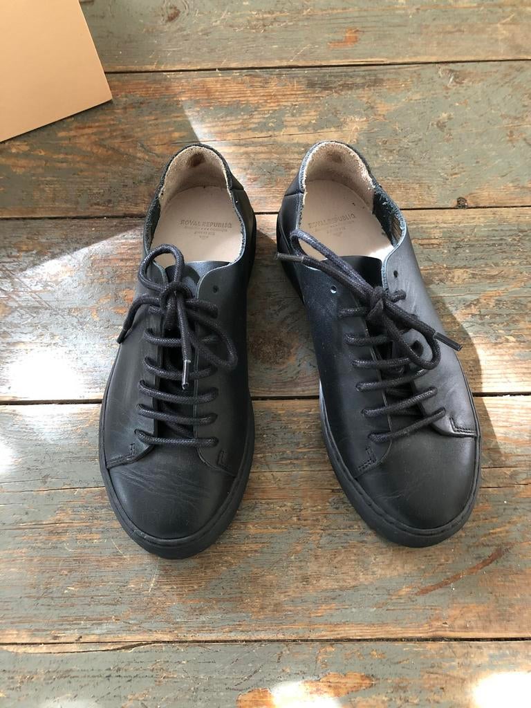 NIEUW SNEAKERS SCHOENEN ZWART LEER 36 ROYAL REP, Vêtements | Femmes, Chaussures, Neuf, Sneakers et Baskets, Noir, Enlèvement ou Envoi