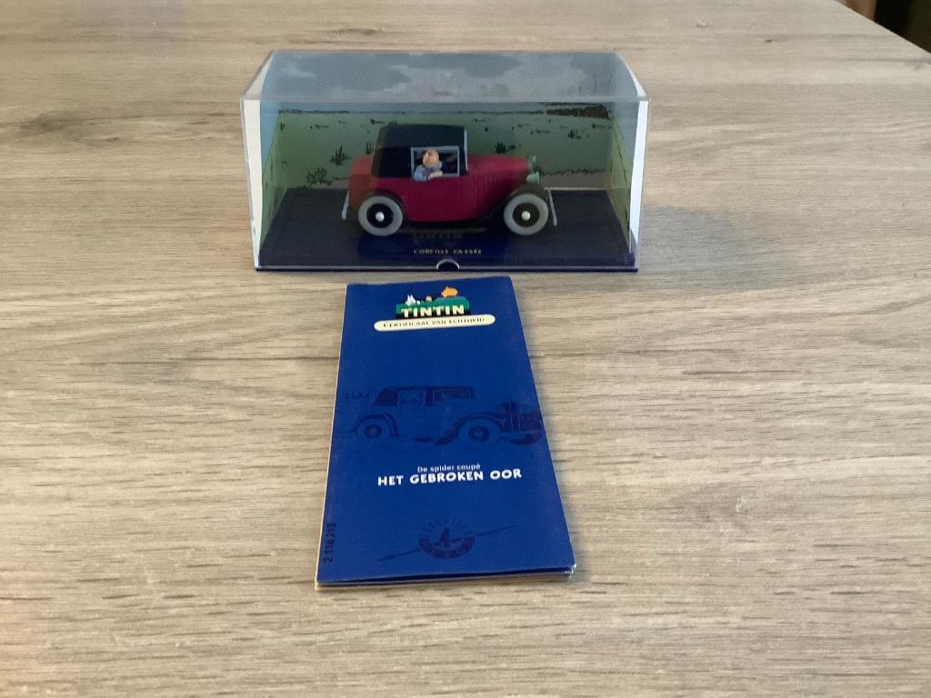 Kuifje miniatuur auto het gebroken oor (Nieuw), Ophalen of Verzenden, Kuifje, Nieuw, Beeldje of Figuurtje