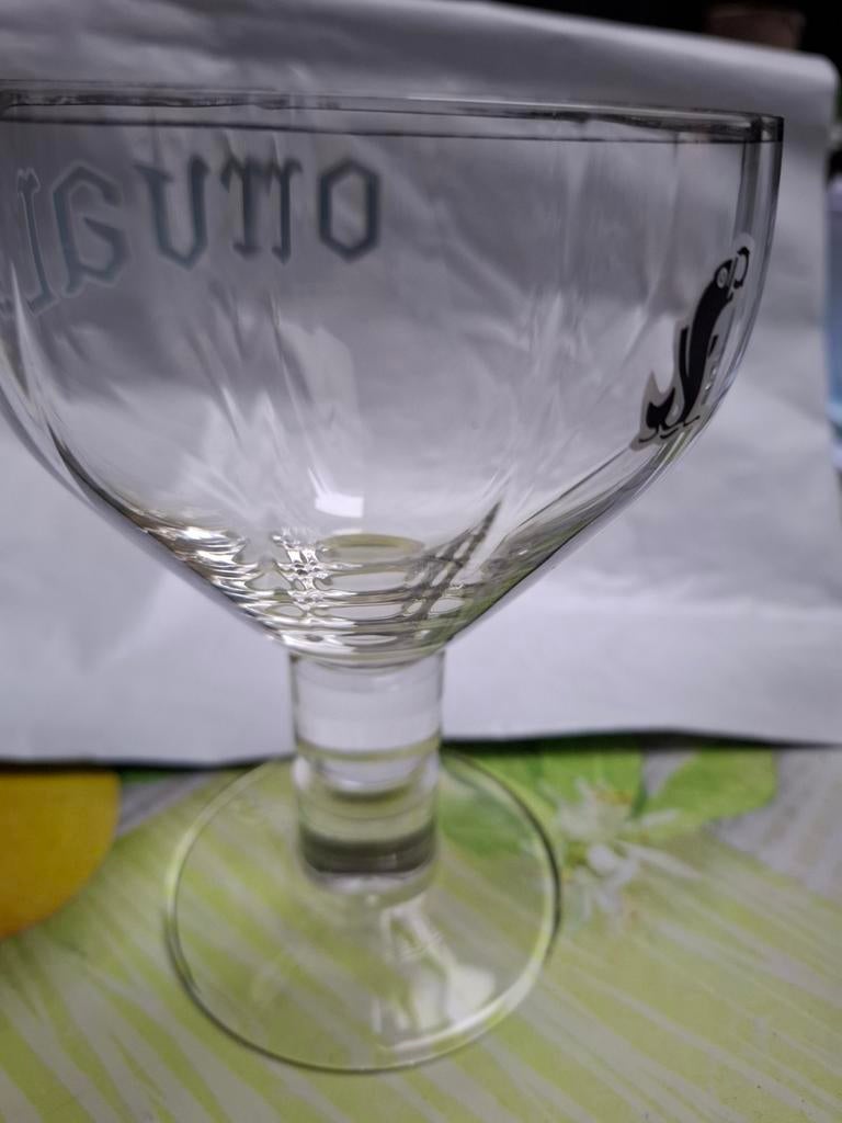7 verres a bierres  orval bord argenté  occasion