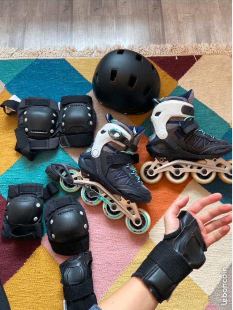 Rollers "Oxelo" + accesoires, Sport en Fitness, Overige Sport en Fitness, Ophalen of Verzenden