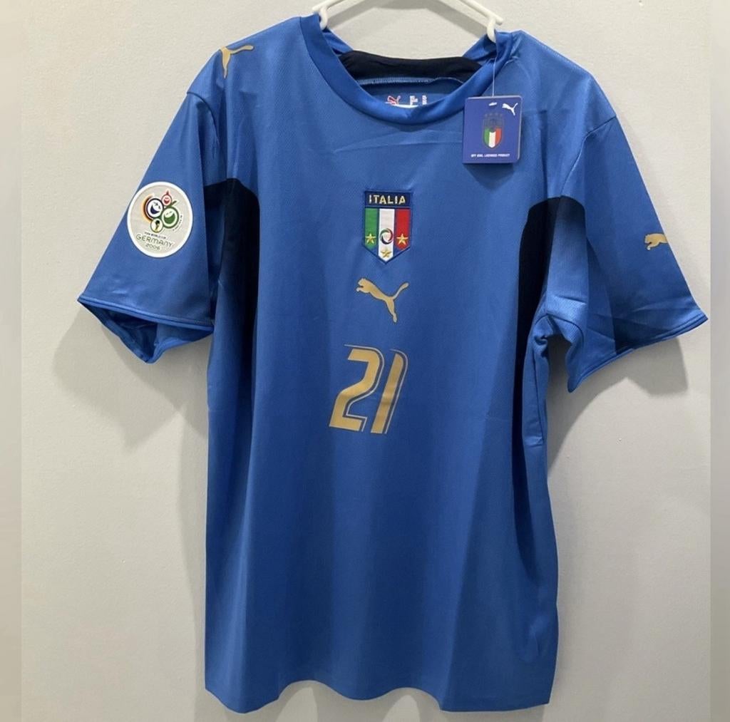 Italië Pirlo Voetbalshirt Origineel WorldCup Finale 2006, Ophalen of Verzenden, Zo goed als nieuw