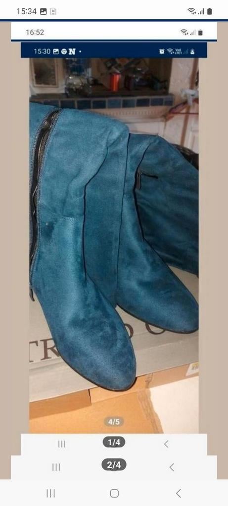 Bottes pour femmes taille 41 nouvelles en daim bleu, Vêtements | Femmes, Enlèvement ou Envoi, Bleu