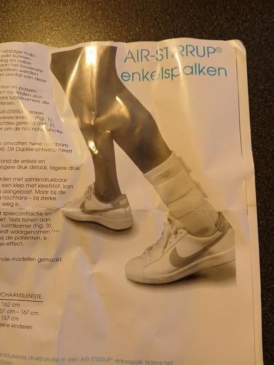 Enkelspalk rechts Aircast, Ophalen, Nieuw