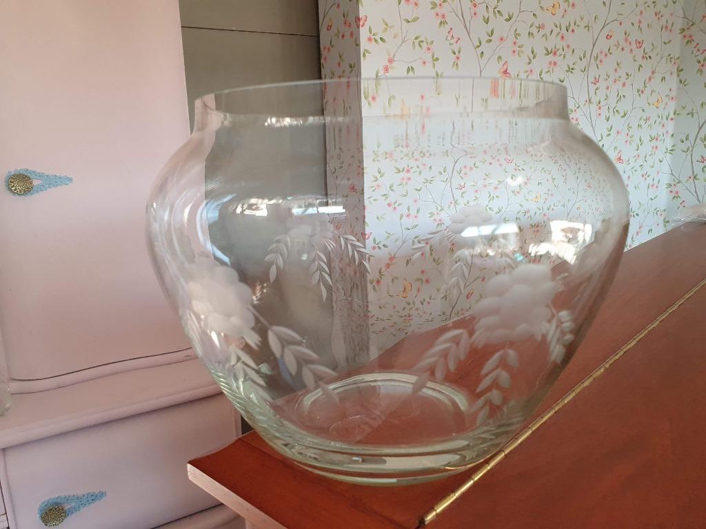 Punch Bowl avec 4 sachets en verre découpé, Enlèvement ou Envoi, Comme neuf