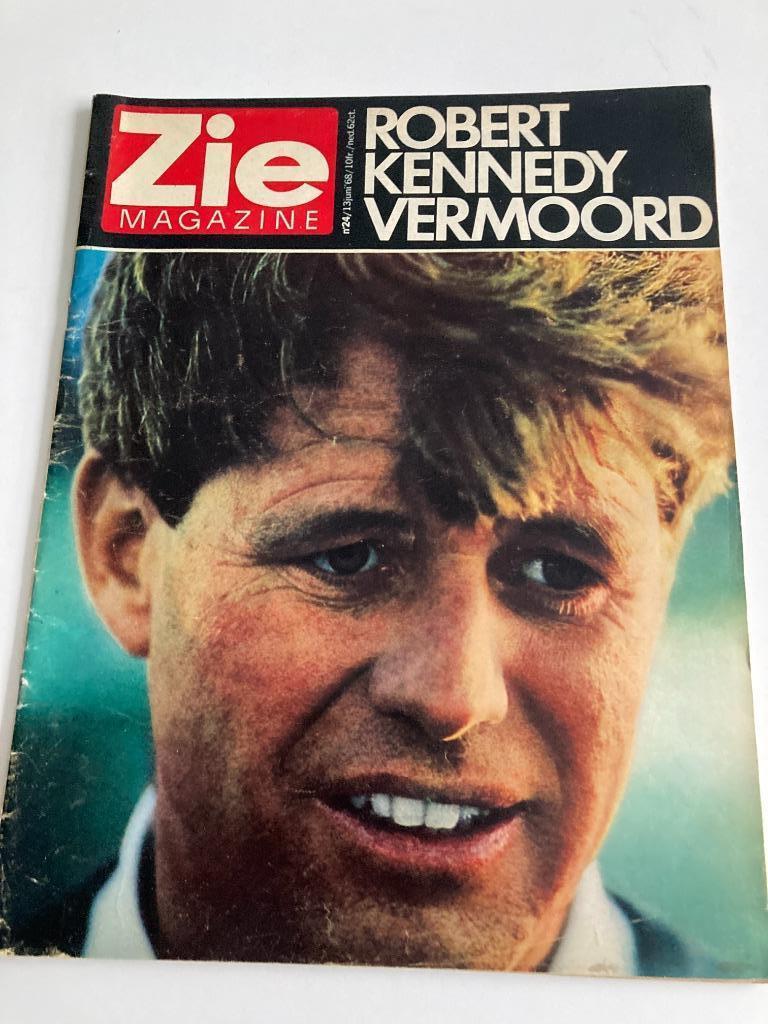 ZIE magazine nr 24 1968 : moord Robert Kennedy, Fiat 850, Verzamelen, Ophalen of Verzenden, 1960 tot 1980, Tijdschrift