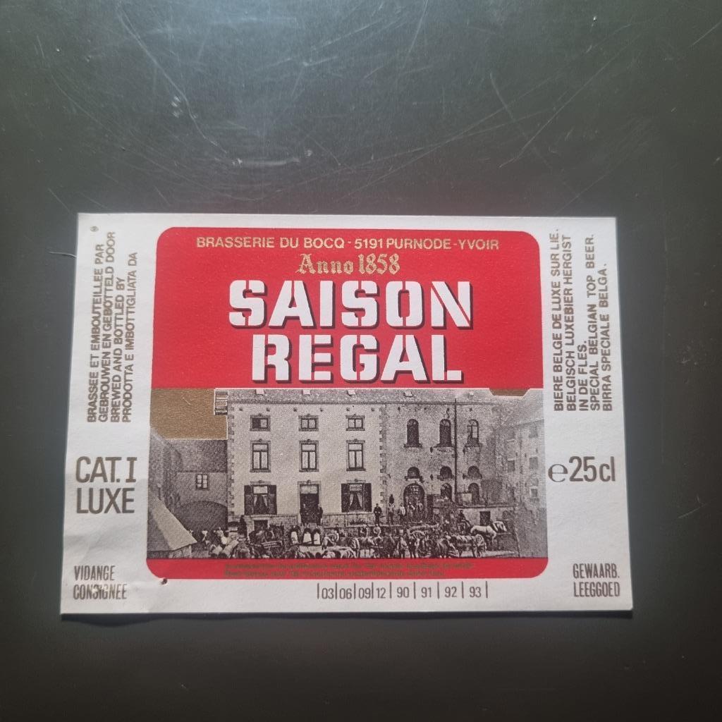 Etiquette Brasserie du Bocq (modèle 4), Enlèvement ou Envoi, Utilisé, Autres types, Autres marques