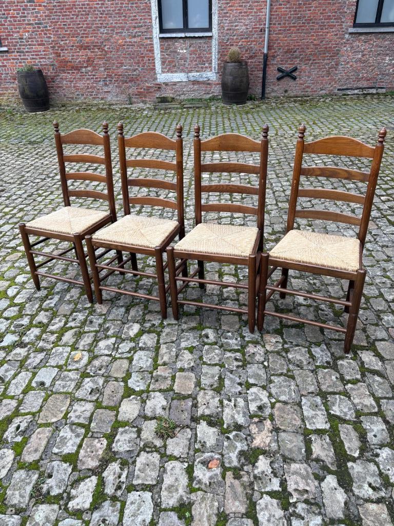 4 chaises en chêne massif, Enlèvement ou Envoi