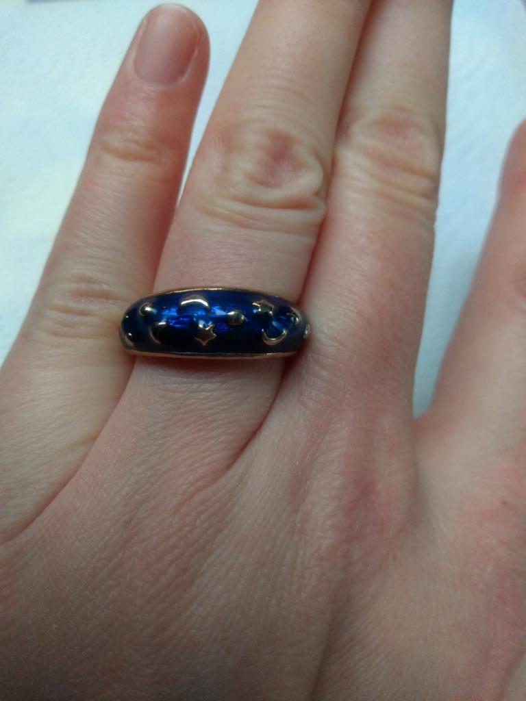 Bague étoiles lunes, Bijoux, Sacs & Beauté, Bagues, Neuf, Enlèvement ou Envoi, 18 à 19, Autres matériaux