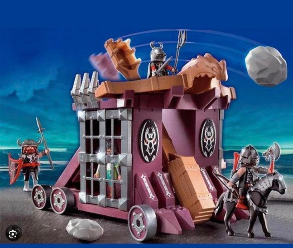 Playmobil katapult met gevangenis, Ophalen of Verzenden, Gebruikt