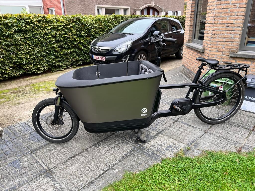 Carqon bakfiets, Fietsen en Brommers, Gebruikt, 3 kinderen, Elektrisch, Ophalen
