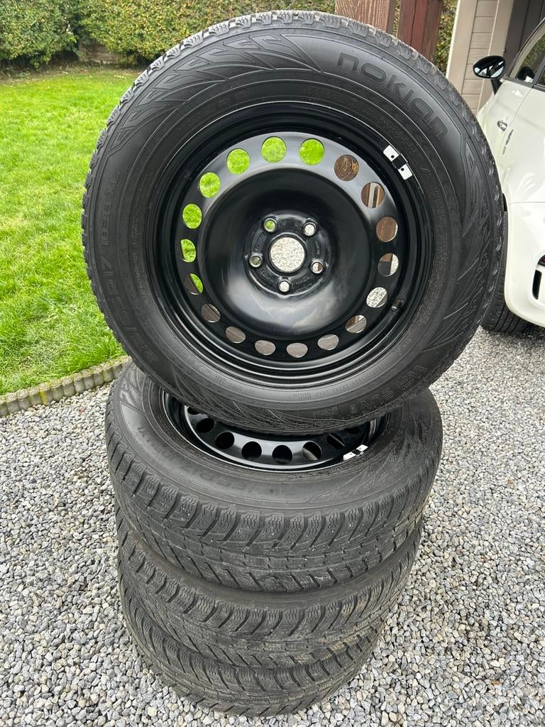 Tiguan winterset, Auto-onderdelen, Banden en Velgen, Ophalen, Banden en Velgen, 17 inch, Winterbanden