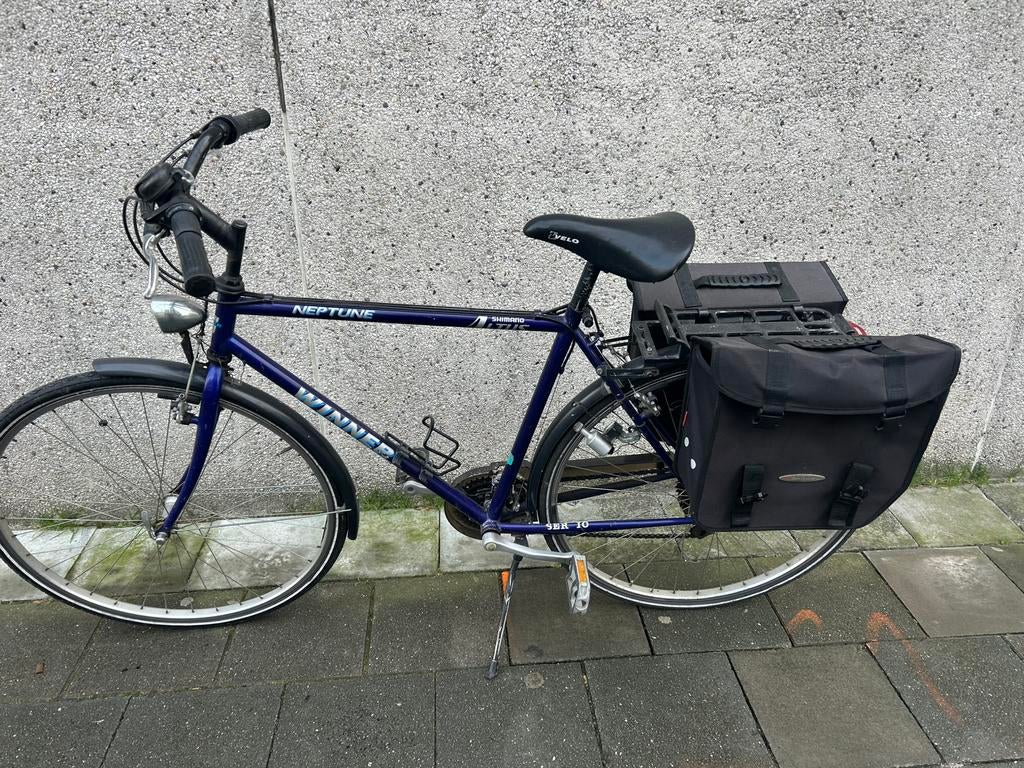 Gewone herenfiets Zelf altijd mee gereden., Fietsen en Brommers, Fietsen | Bakfietsen, Ophalen, Gebruikt, Overige merken