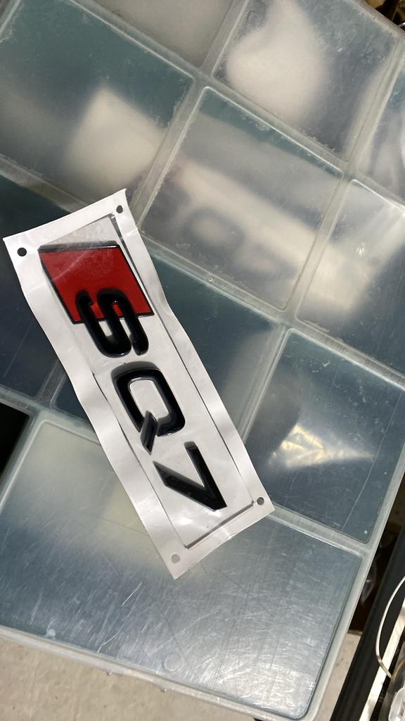 SQ7 logo audi black zwart noir, Enlèvement ou Envoi