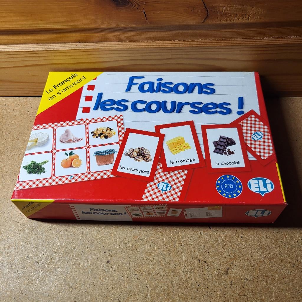 Frans educatief spel: Faisons les courses!, Ophalen of Verzenden, Zo goed als nieuw, Taal en Lezen