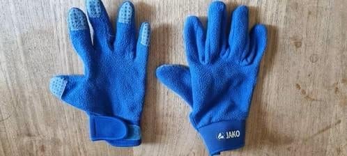Blauwe handschoenen Jako voor voetbal, Sports & Fitness, Football, Enlèvement ou Envoi, Utilisé, Gants