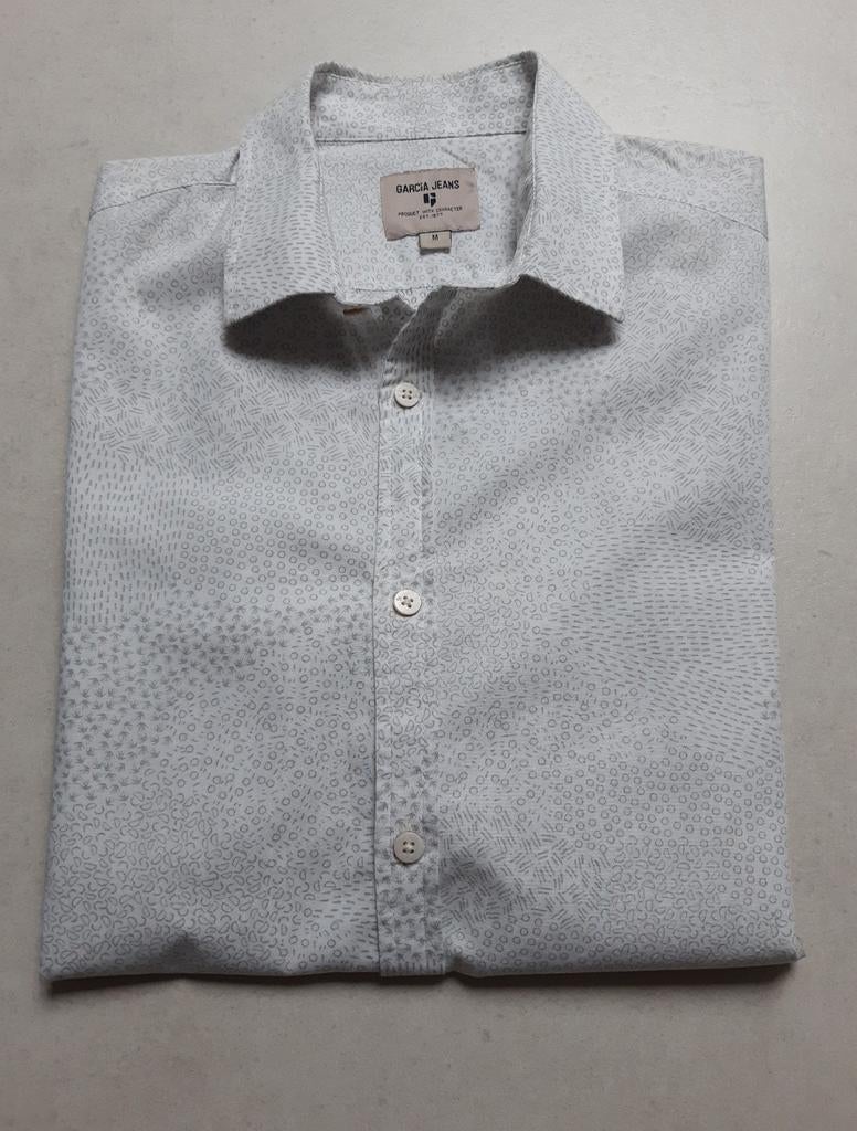 Chemise blanche longues manches Garcia Jeans taille M, Tour de cou 39/40 (M), Enlèvement ou Envoi, Garcia Jeans, Comme neuf