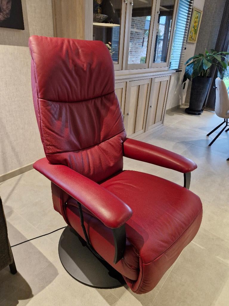 Elektrische Design Relaxzetel, Huis en Inrichting, Zetels | Zetels, Eenpersoons, Leer, Zo goed als nieuw, Ophalen