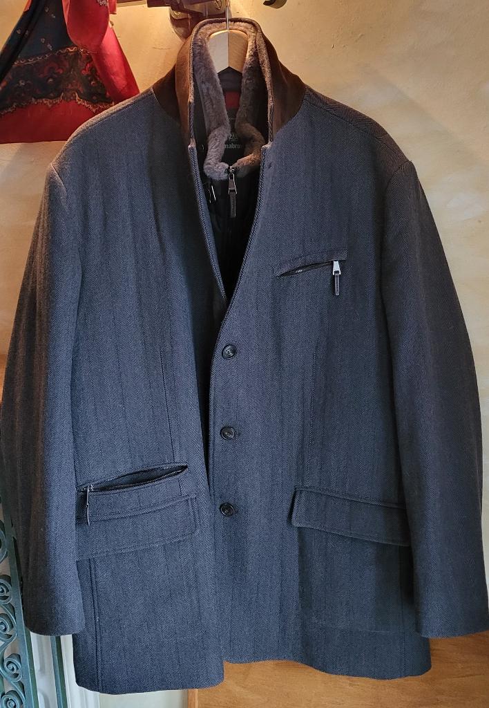 MABRUN wollen jas, afneembare kraag M60 ** ALS NIEUW **, Kleding | Heren, Overige maten, Ophalen of Verzenden, Zo goed als nieuw