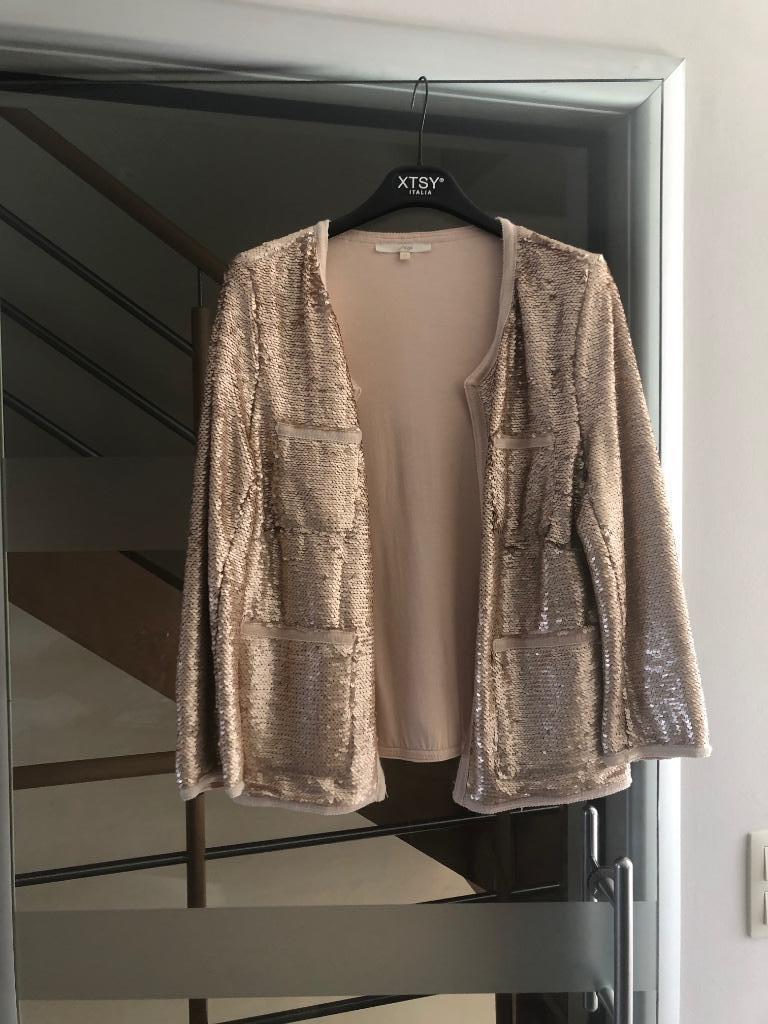 Nieuwe lichtroze gilet met paillette maat medium merk Ange, Kleding | Dames, Maat 38/40 (M), Nieuw, Ophalen of Verzenden, Roze