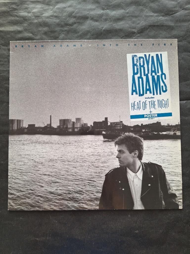 BRYAN ADAMS "Into the Fire" poprock LP (1987) IZGS, Ophalen of Verzenden, Zo goed als nieuw, 12 inch, Poprock