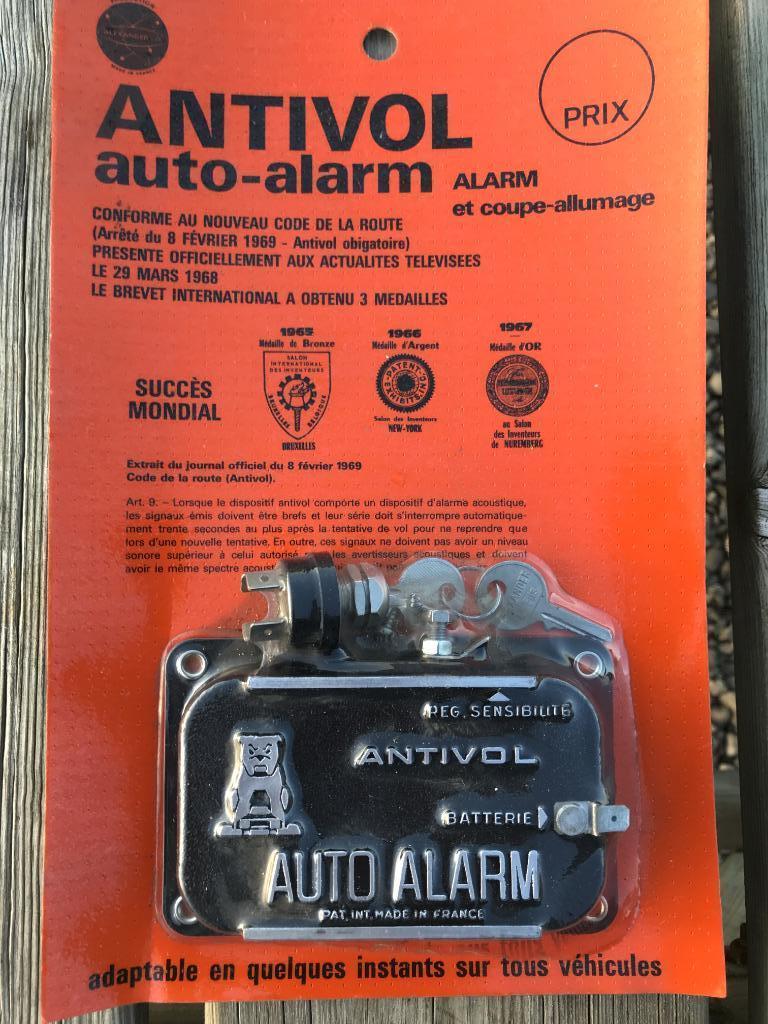 Antivol - Alarme et coupe-allumage - Année 1969, Ophalen of Verzenden, Nieuw
