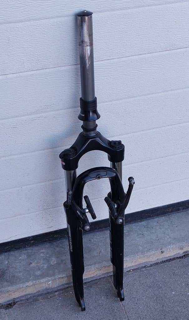 28 inch schokdemper fietsvork, Ophalen