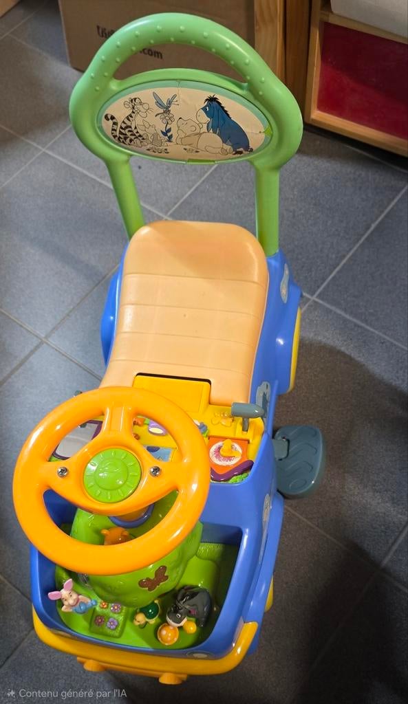 Trotteur Porteur Winnie (Logitoys), Utilisé, Voiture, À roulettes