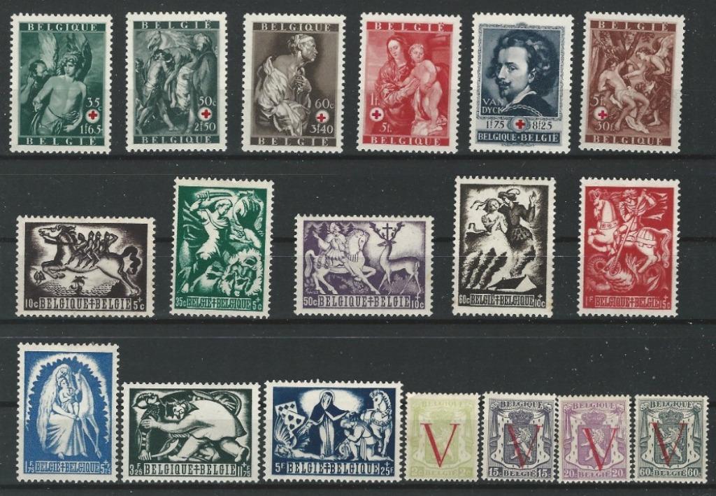 BELGIE - JAARGANG 1944, Timbres & Monnaies, Timbres | Europe | Belgique, Enlèvement ou Envoi, Non oblitéré, Neuf