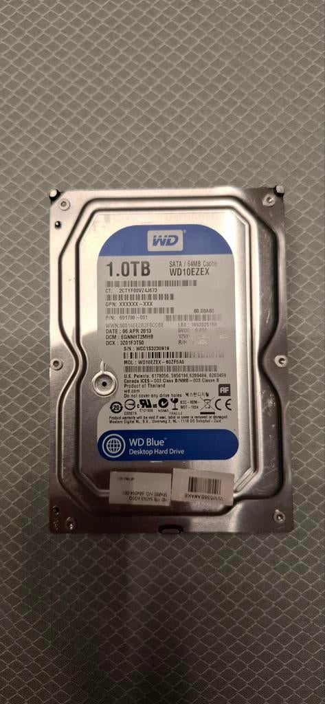 Harde schijf  voor desktop 1TB, Computers en Software, Ophalen of Verzenden, Desktop