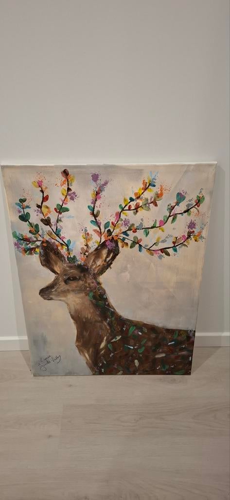 Canvas schilderij hert 60x80, Ophalen