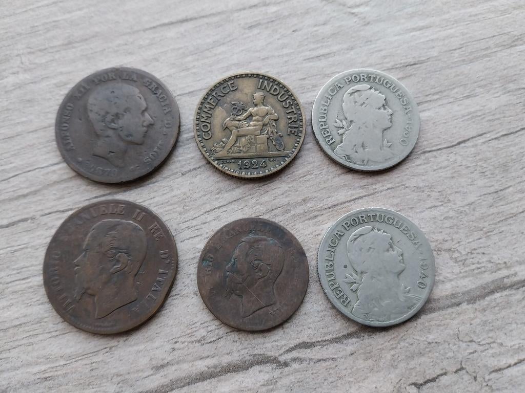 Pièces Varia antérieures à 1940 (français, italien, espagnol, Enlèvement ou Envoi, Monnaie