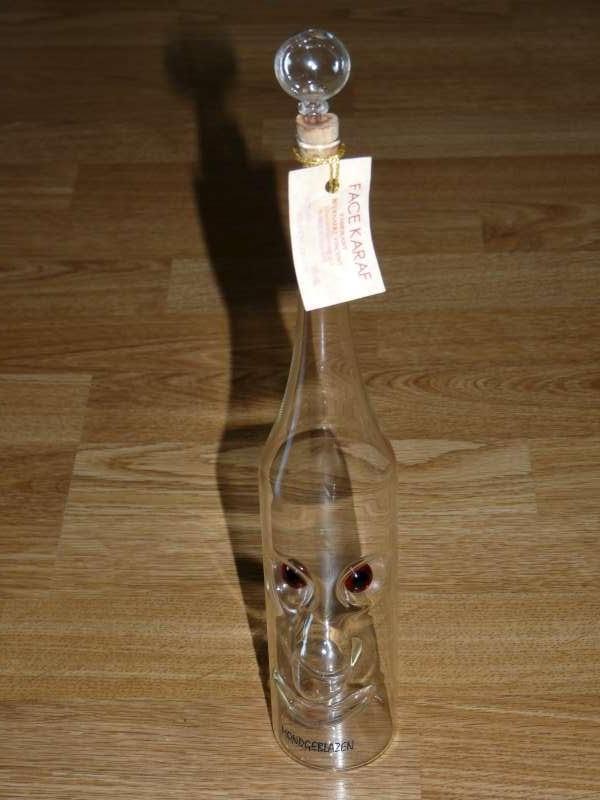 Mondgeblazen glazen fles, Antiek en Kunst, Ophalen of Verzenden