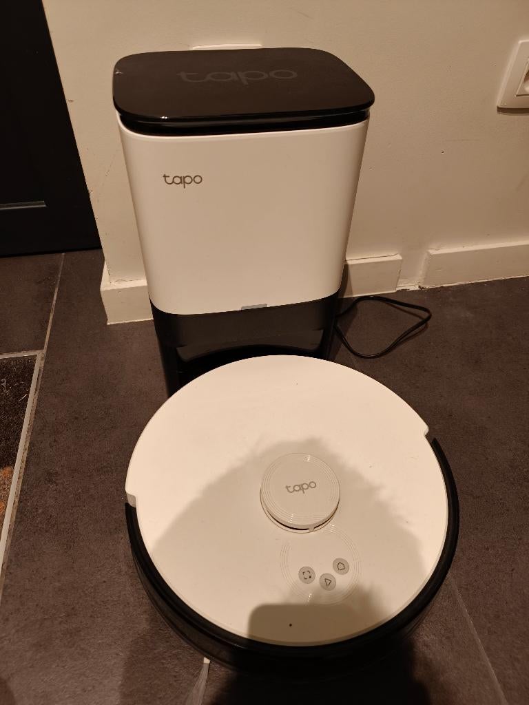 TP-Link Tapo RV30 Plus: aspirateur robot +station de vidange, Sac à poussière, Enlèvement, Utilisé, Aspirateur robot