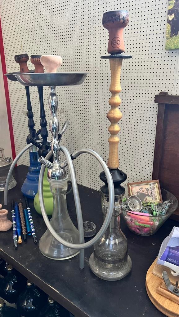 complete waterpijpen / shisha’s in nieuwstaat, Verzamelen, Rookartikelen, Aanstekers en Luciferdoosjes, Ophalen, Zo goed als nieuw