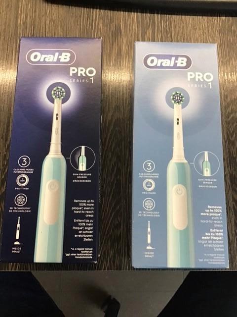 tandenborstel oral B pro series 1 electrisch new, Ophalen of Verzenden, Nieuw, Tandenborstel