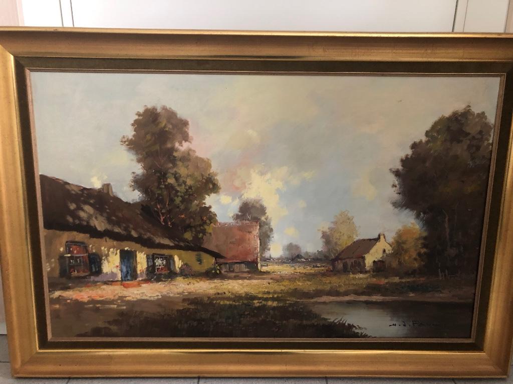 Schilderij, H.J. Pauwels, Antiek en Kunst, Ophalen